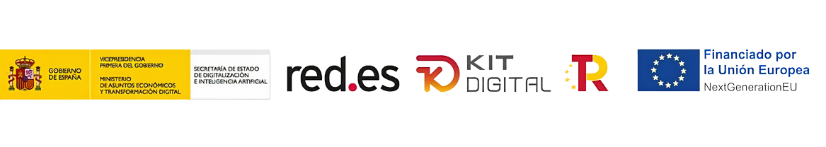 Proyecto de digitalización financiado por el Kit Digital del Gobierno de España a través de red.es y por la Unión Europea – NextGenerationEU. Plan de Recuperación, Transformación y Resiliencia.